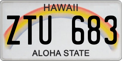 HI license plate ZTU683