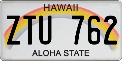 HI license plate ZTU762