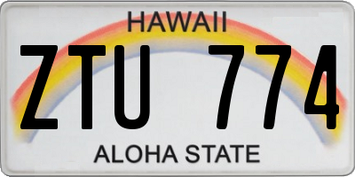 HI license plate ZTU774
