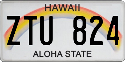 HI license plate ZTU824