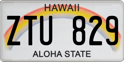 HI license plate ZTU829