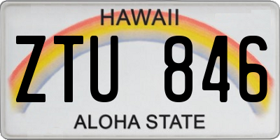 HI license plate ZTU846