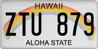 HI license plate ZTU879