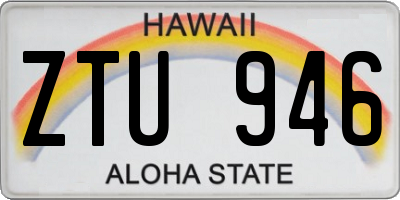 HI license plate ZTU946