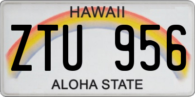 HI license plate ZTU956