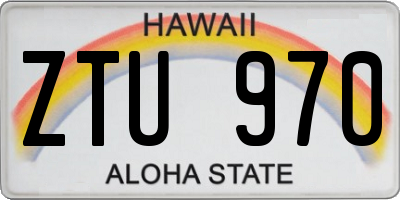 HI license plate ZTU970