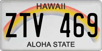 HI license plate ZTV469