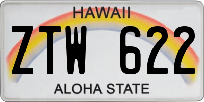 HI license plate ZTW622