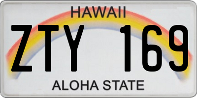 HI license plate ZTY169