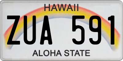 HI license plate ZUA591