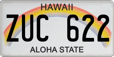 HI license plate ZUC622