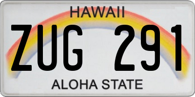 HI license plate ZUG291