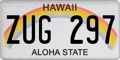 HI license plate ZUG297