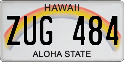 HI license plate ZUG484
