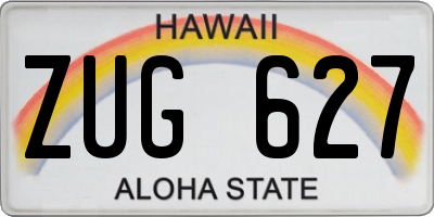 HI license plate ZUG627