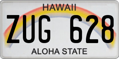 HI license plate ZUG628