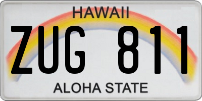 HI license plate ZUG811