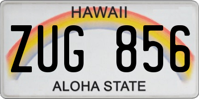 HI license plate ZUG856