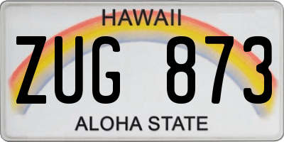 HI license plate ZUG873