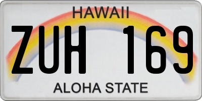 HI license plate ZUH169