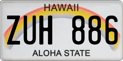 HI license plate ZUH886