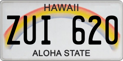 HI license plate ZUI620