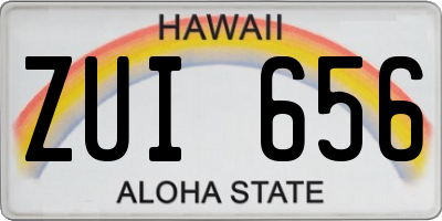 HI license plate ZUI656