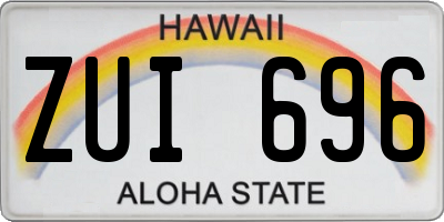 HI license plate ZUI696