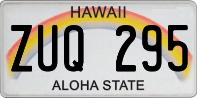 HI license plate ZUQ295