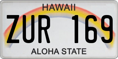 HI license plate ZUR169