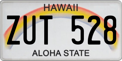 HI license plate ZUT528