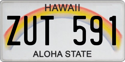 HI license plate ZUT591