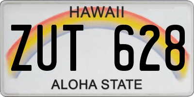 HI license plate ZUT628