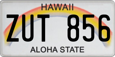 HI license plate ZUT856