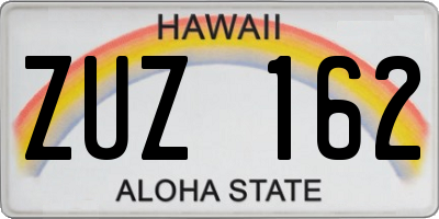 HI license plate ZUZ162