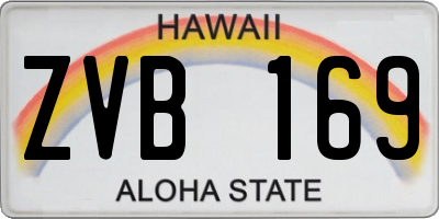 HI license plate ZVB169