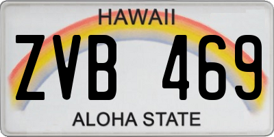 HI license plate ZVB469