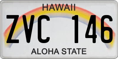 HI license plate ZVC146