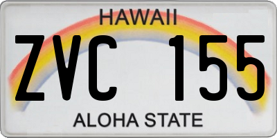 HI license plate ZVC155