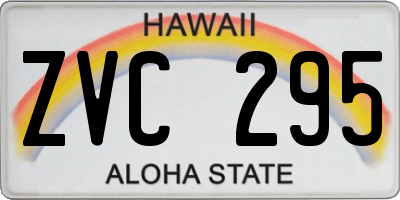 HI license plate ZVC295