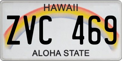 HI license plate ZVC469