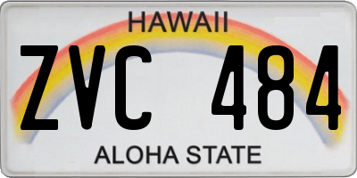 HI license plate ZVC484