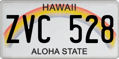 HI license plate ZVC528