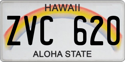 HI license plate ZVC620