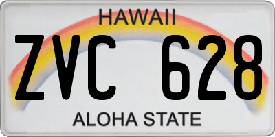 HI license plate ZVC628