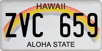 HI license plate ZVC659