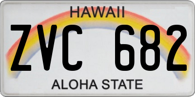 HI license plate ZVC682