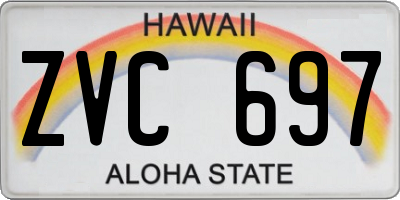 HI license plate ZVC697