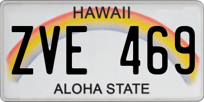 HI license plate ZVE469