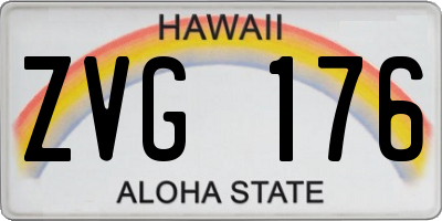 HI license plate ZVG176